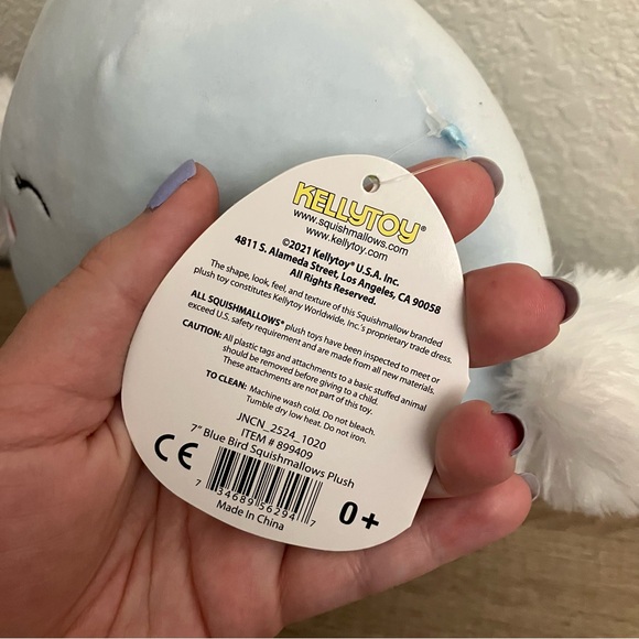 💙🐣OG HTF Tag Easter 2021 7” Astra the Blue Chick Squishmallow 🐣💙 - Picture 7 of 7
